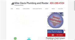 Desktop Screenshot of mikedavisplumbing.com
